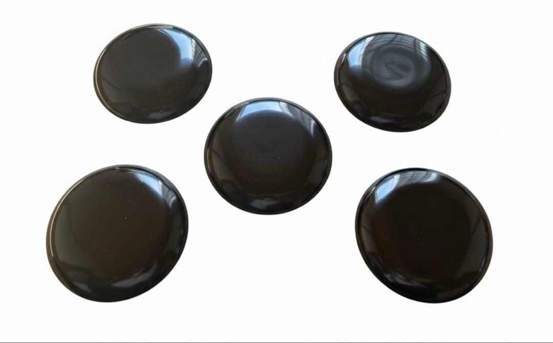 【未使用】最高級 輪島塗 銘々皿 5枚セット 牡丹彫 天然木 漆器