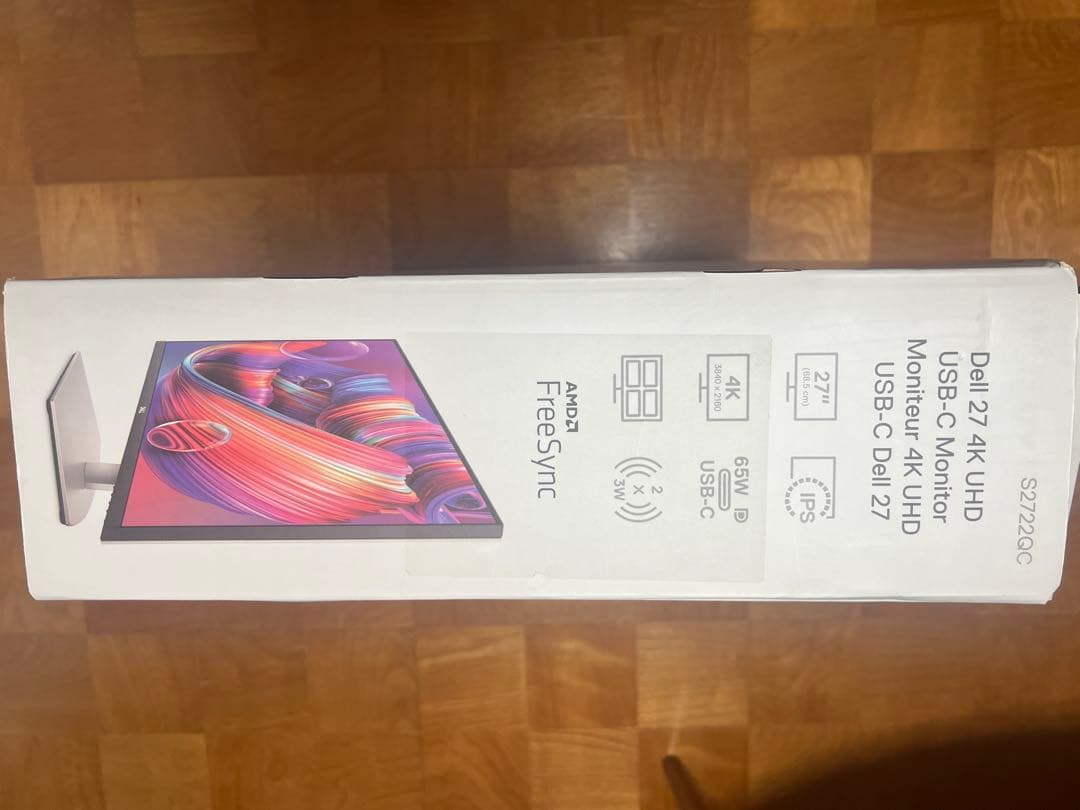 Dell S2722QC 27インチ 4K モニター　USB-Ｃ　スピーカー内臓