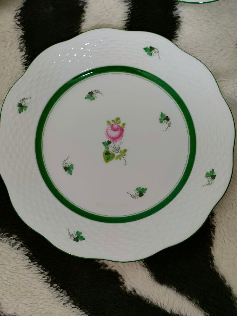 HEREND ウィーンの薔薇 プレート19cm 5枚セット
