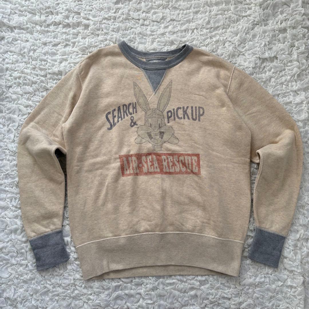 美品 トイズマッコイ バックス・バニー 両Vスウェット XL 42