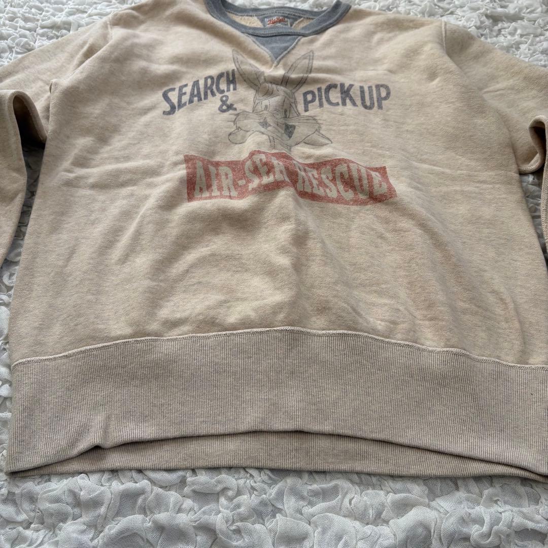 美品 トイズマッコイ バックス・バニー 両Vスウェット XL 42