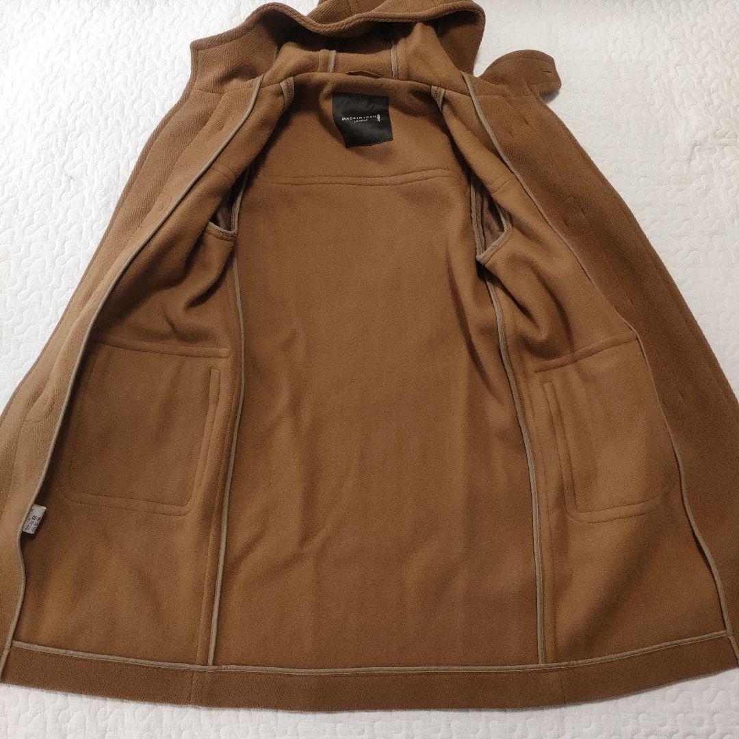 極美品✨マッキントッシュ　ロングダッフルコート　ヘリンボーン　キャメルブラウン