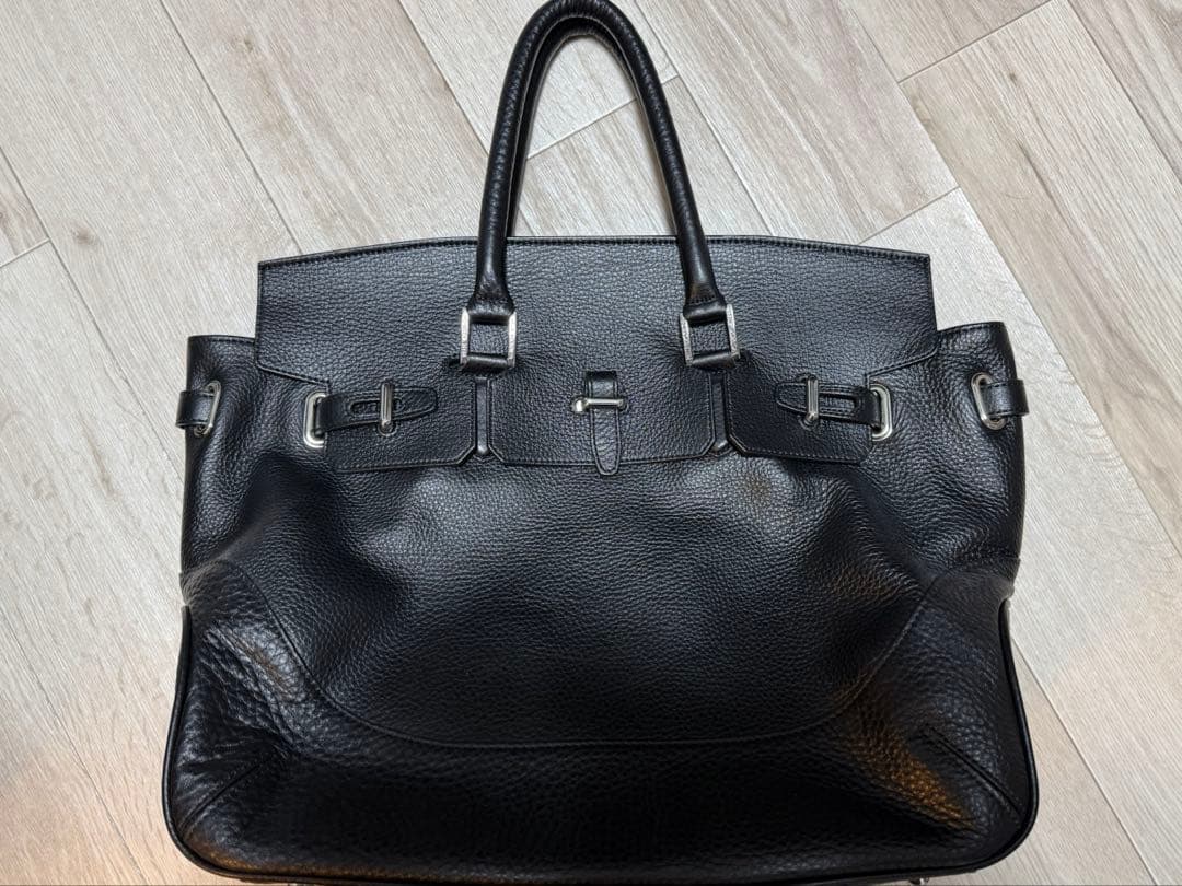 ペッレモルビダMB026A-フラップボストンバッグ(Mサイズ)ブラック