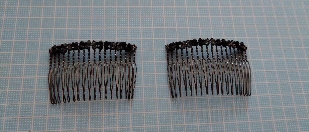 コンプレックスビズ　ヘアクリップ２個組、ヘアコーム 2個組セット ブラック