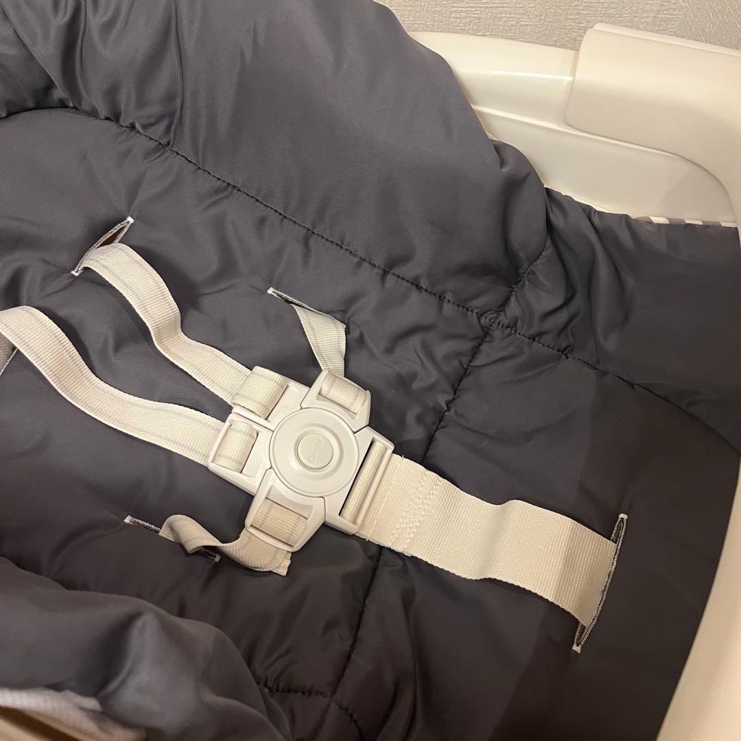 【美品】 コンビ ハイローチェア ネムリラ FF セサミグレー リバーシブル