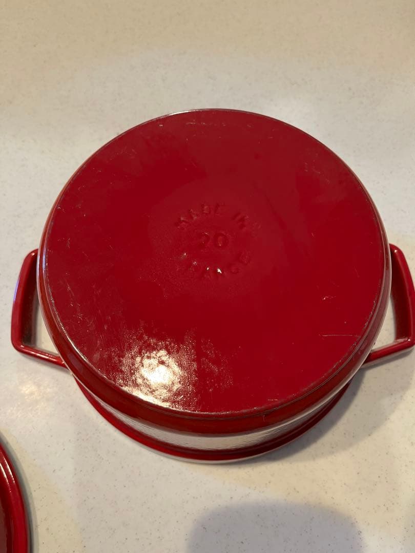 STAUB ストウブ ラウンドココット 20cm チェリー