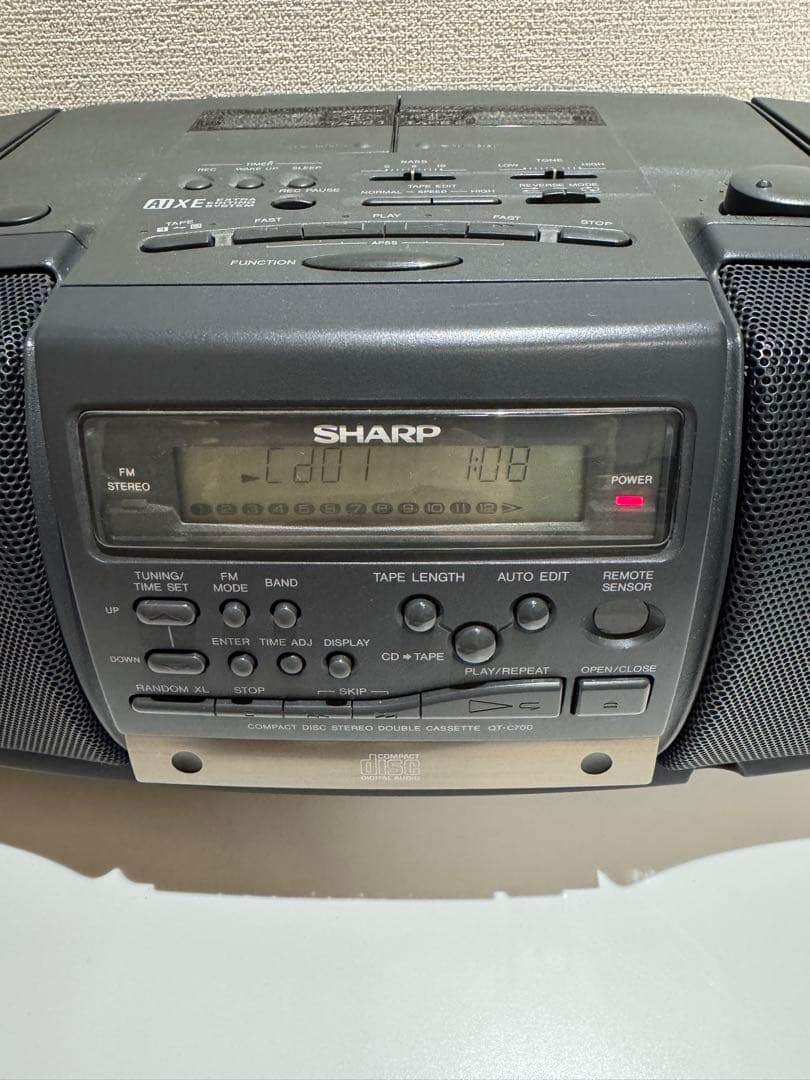 SHARP シャープ QT-C700 CDラジカセ 個人メンテナンス品