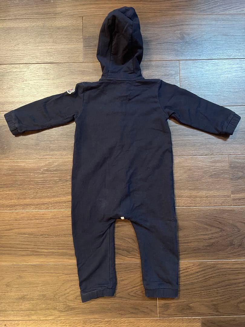 MONCLER フード付きロンパース ネイビー