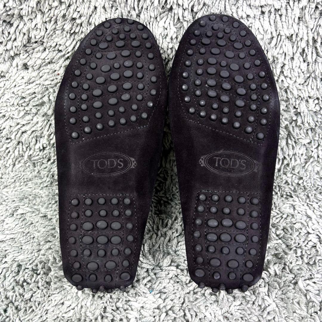 トッズ ダブルTドライバーズシューズ　黒　スウェード 36 23