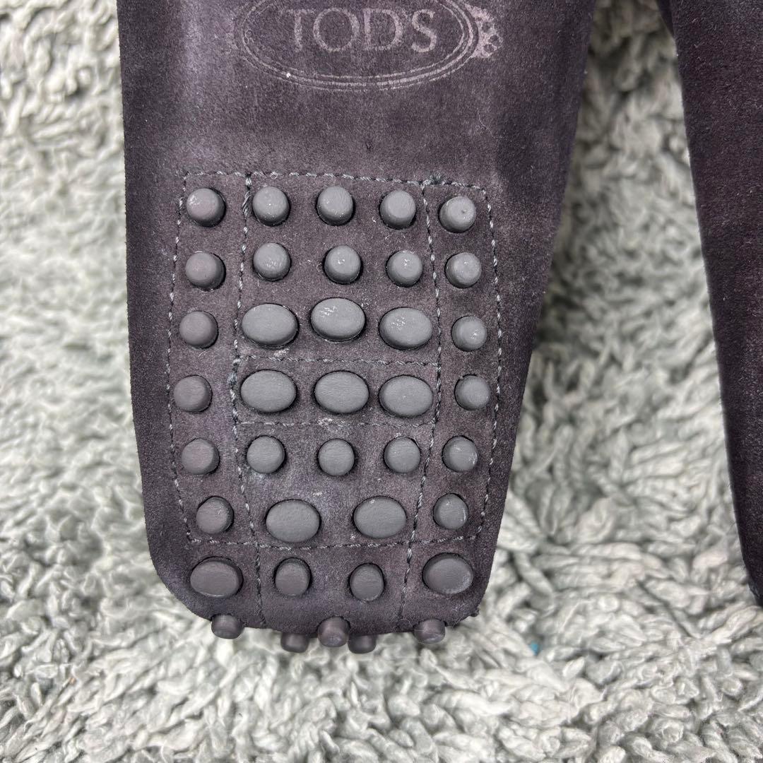 トッズ ダブルTドライバーズシューズ　黒　スウェード 36 23