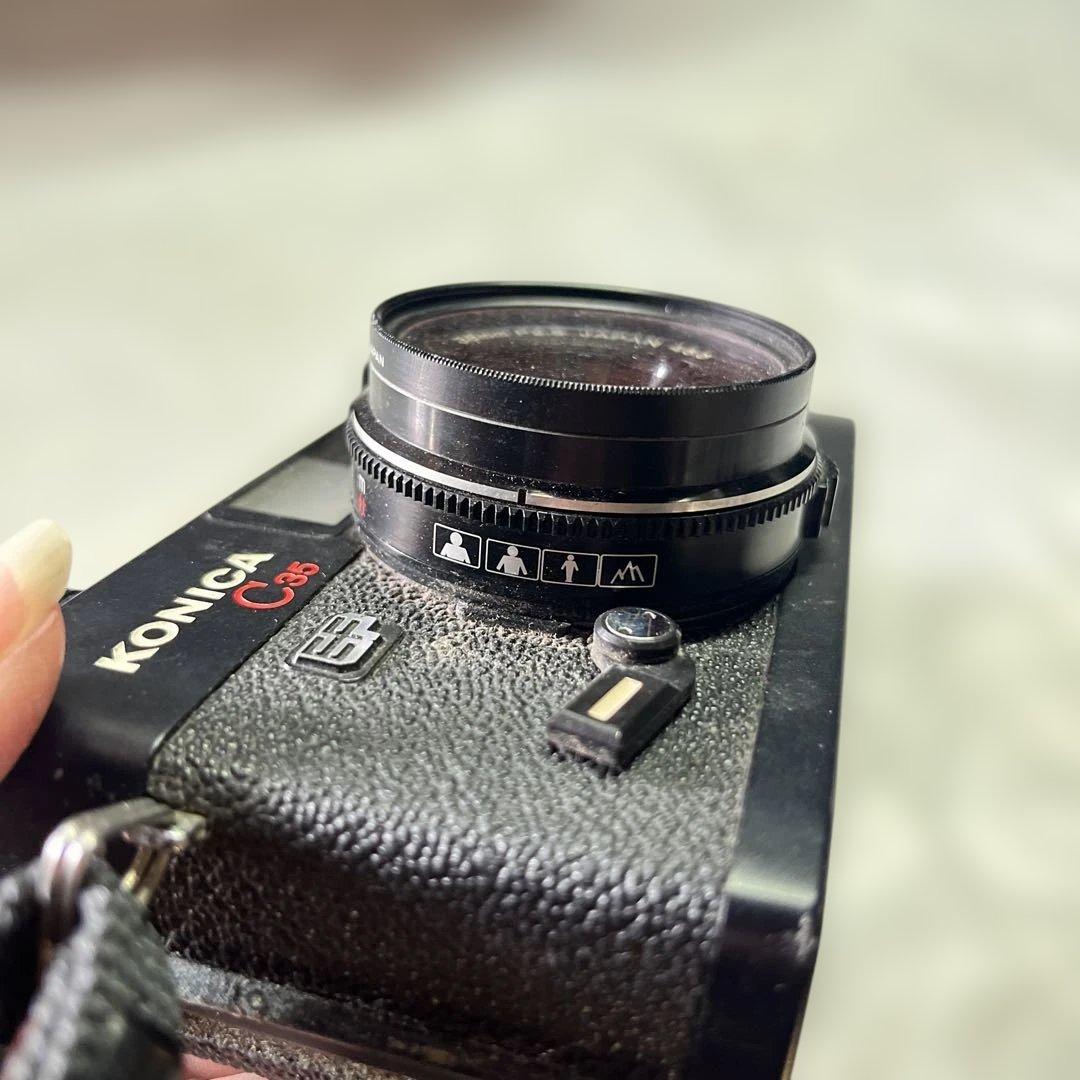 フィルムカメラ　Konica C35 EF HEXANON コニカ　ヘキサノン