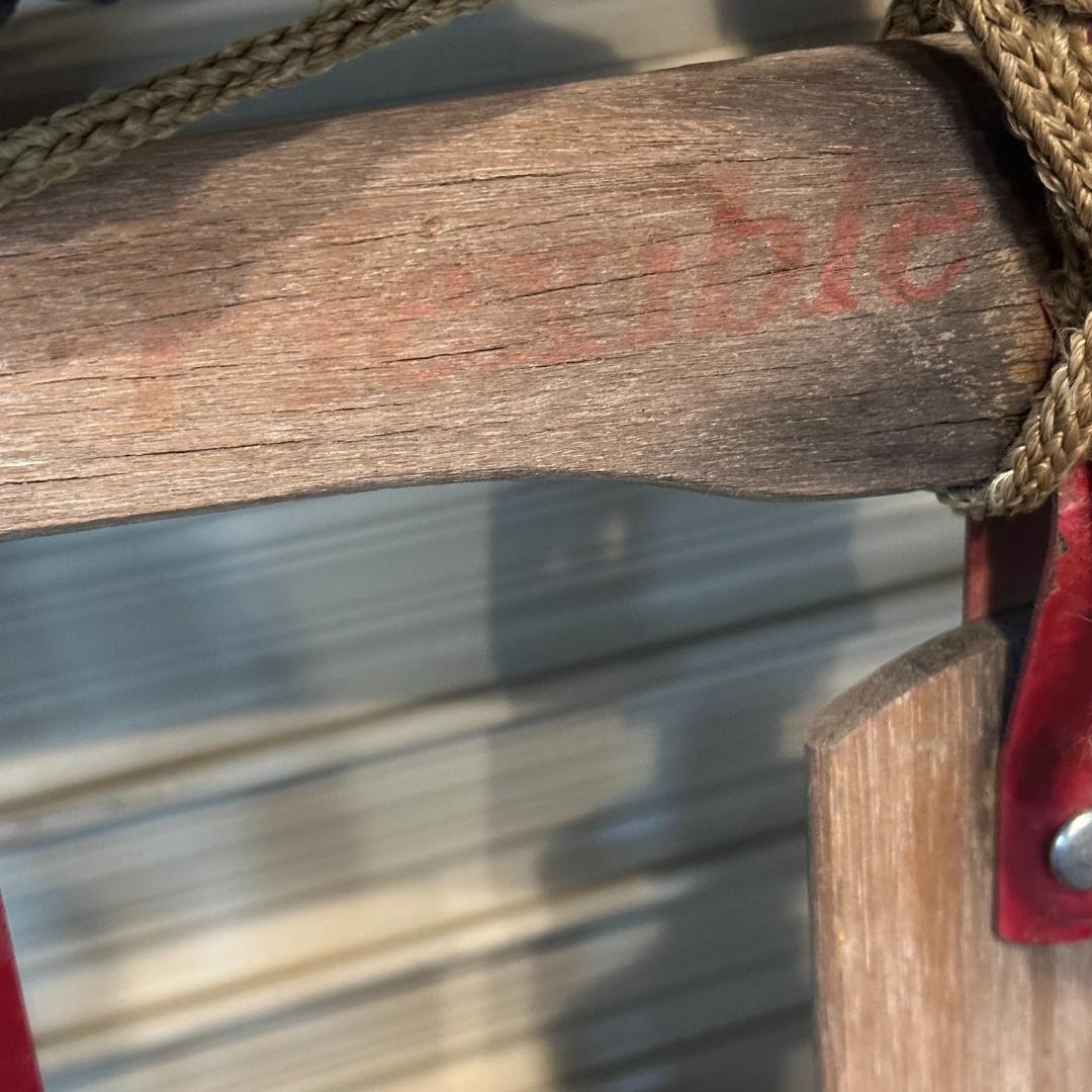 【希少】アメリカ製 Flexible Flyer 木製ヴィンテージソリ 店舗什器