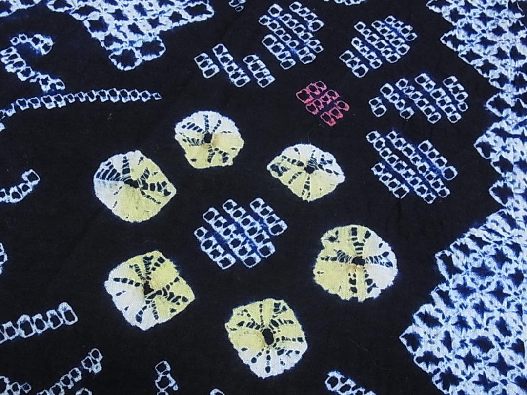 ♦︎きもの結♦︎有松鳴海絞り 浴衣 草花　綿♦︎a