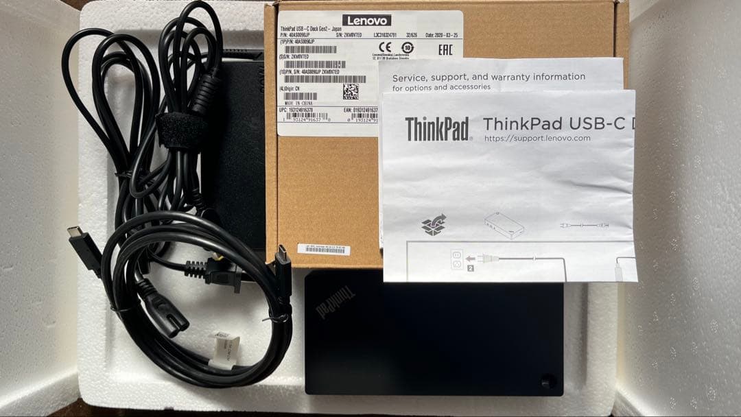 ThinkPad USB-C ドック Gen2 付属品完備　　動作確認済み