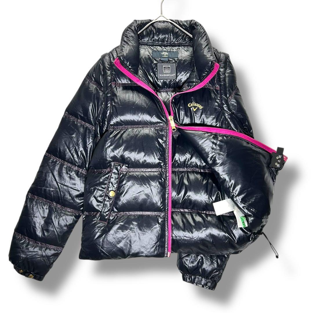 Callaway キャロウェイ 2WAY ダウンジャケット L 黒 ダウン90%