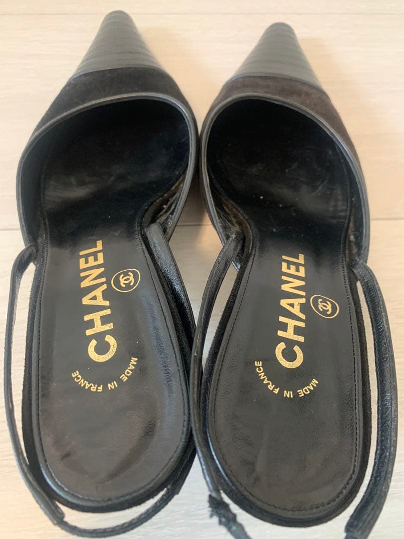 CHANEL シャネル　ブラック ミュール 35