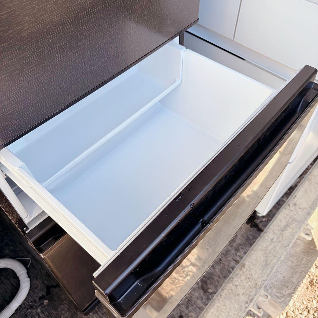 運搬取付無料！純正三菱ダークブラウン冷蔵庫！木のような風合い！完動品・超美品！