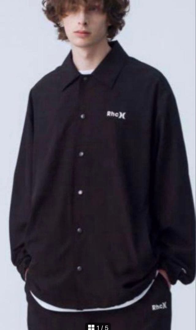 Hurley×RHC PHANTOM コーチジャケット M ブラック