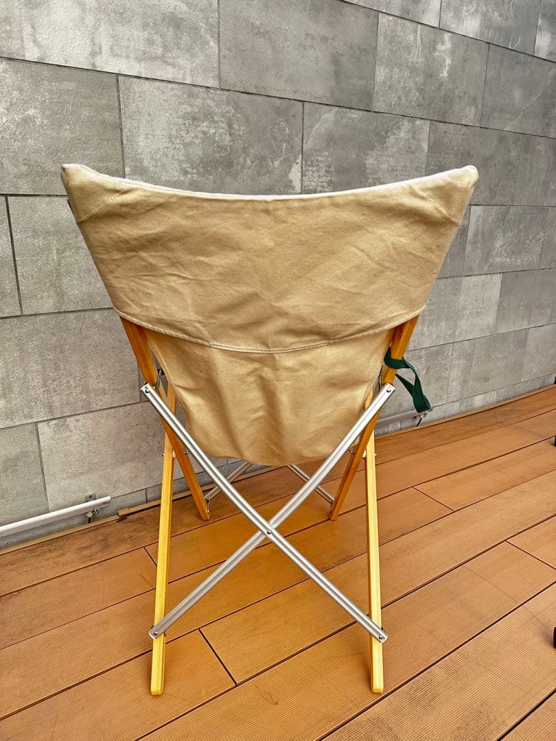 スノーピーク　折りたたみ式ホワイトキャンバスチェア