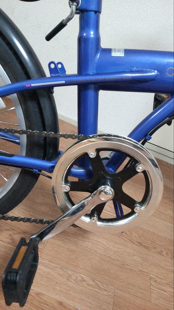 CAPTAIN STAG 折り畳み自転車 青色 前バスケット付 引取限定 愛知県