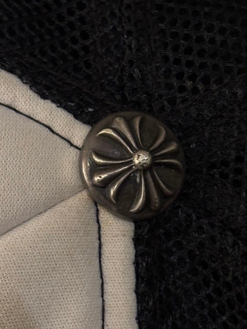 リ*ン様 国内正規品CHROME HEARTS メッシュキャップ ブラック/ホワ