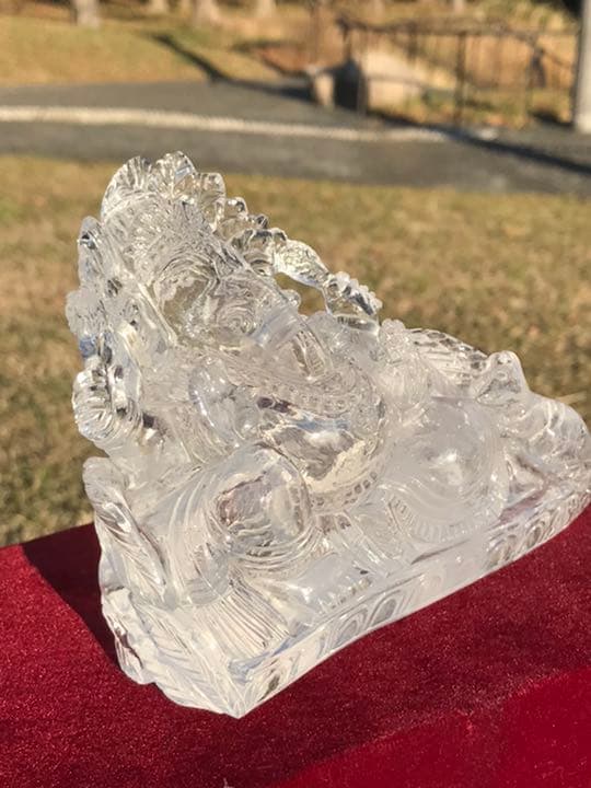 超レア✴︎両面ガネーシャ像　ヒマラヤ水晶　手彫り　一点物