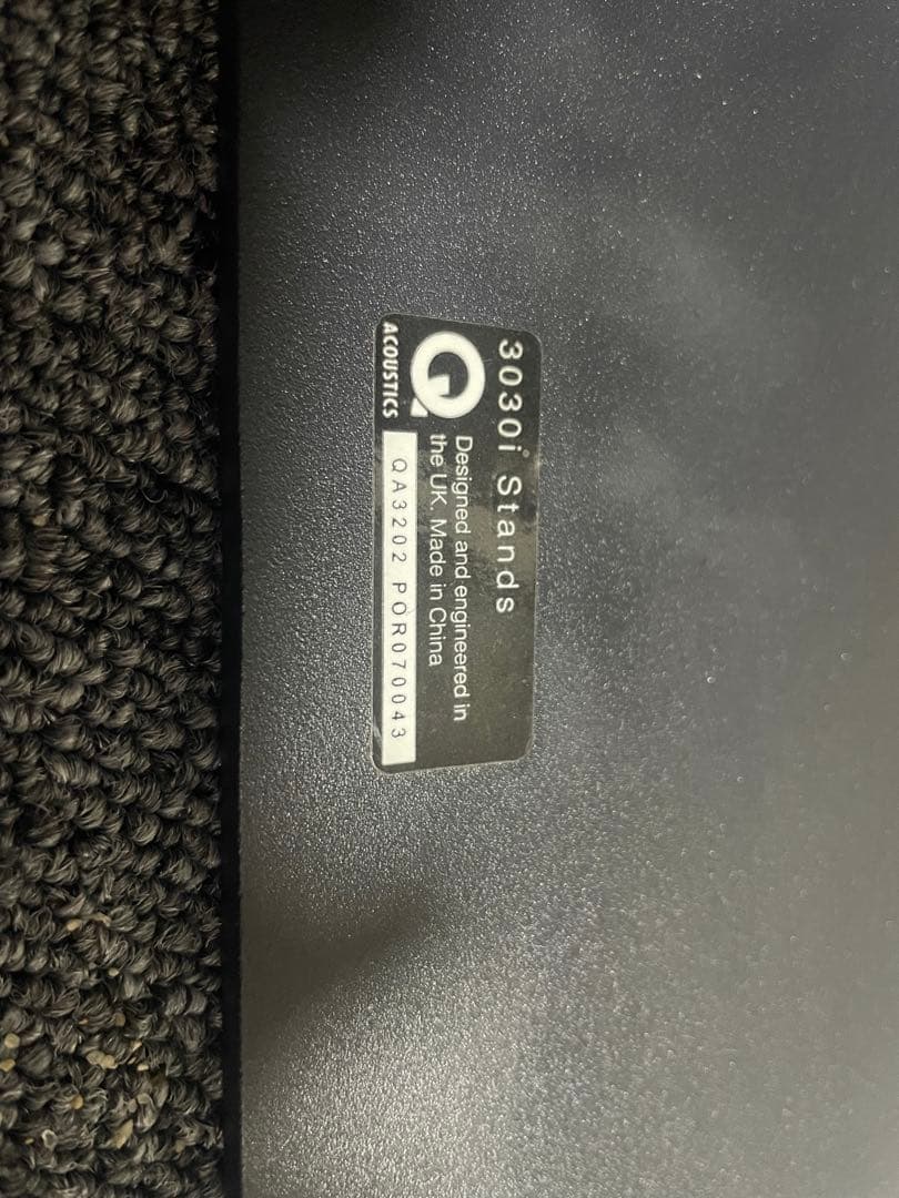 Q acoustics 3030i スタンド　（黒）