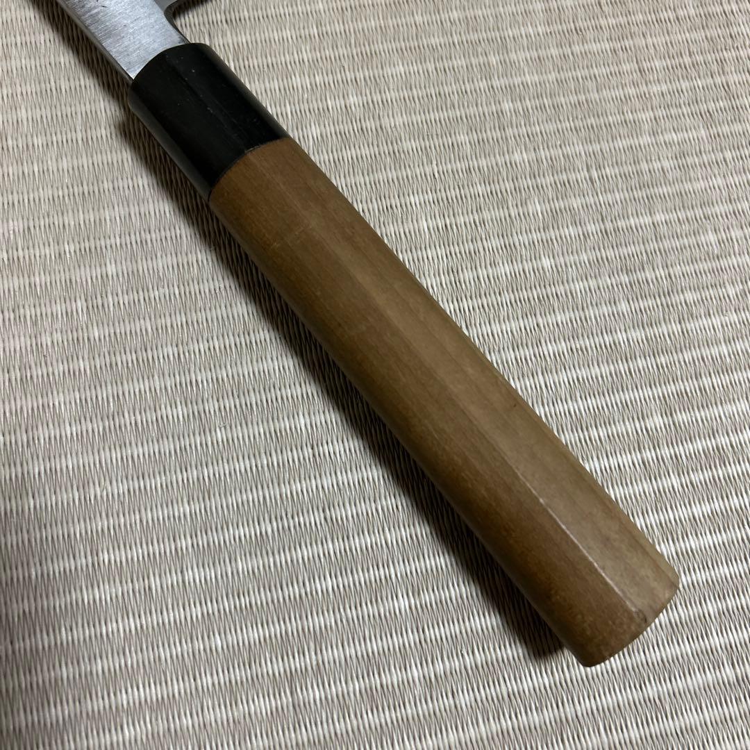 尺一　柳刃　包丁　和包丁　一竿子忠綱　白鋼　黒水牛柄　刺身包丁