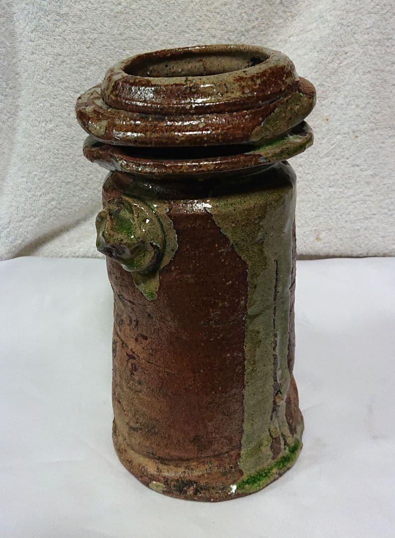 一休庵道年造　花生木箱付き A455