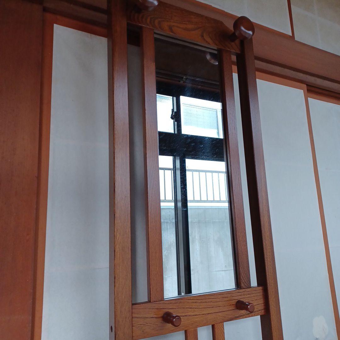 ミラー付き傘立て ハンガーラック 帽子掛け 光製作所 hikapi