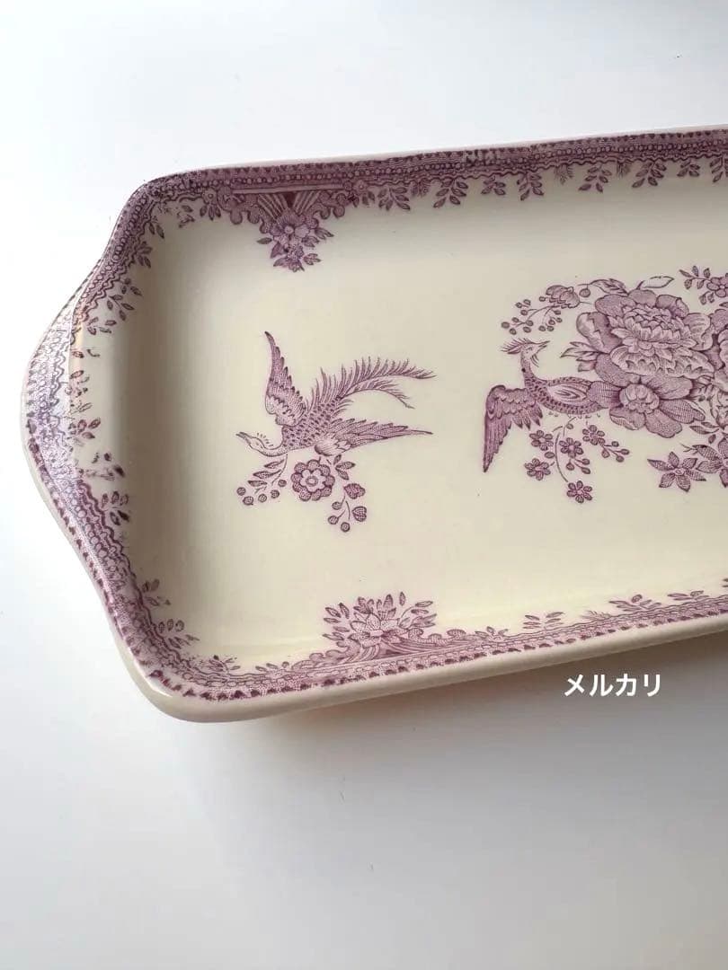 バーレイ　サンドウィッチトレイ　バーレイ プラムアジアティックフェザンツプレート