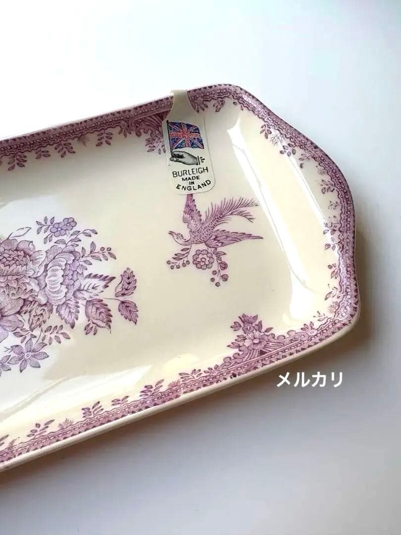 バーレイ　サンドウィッチトレイ　バーレイ プラムアジアティックフェザンツプレート
