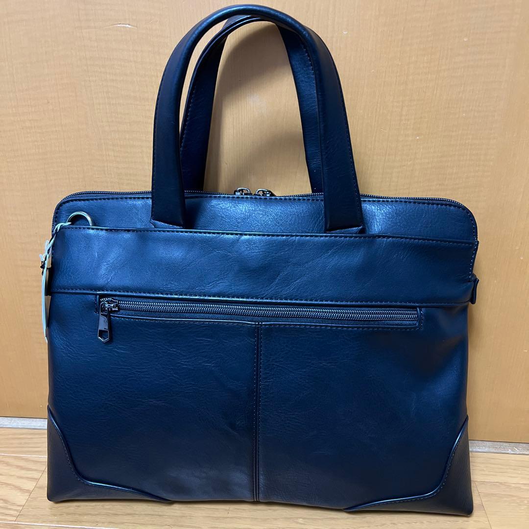 メンズビギ　フェイクレザー3WAYバッグ　ブリーフケース