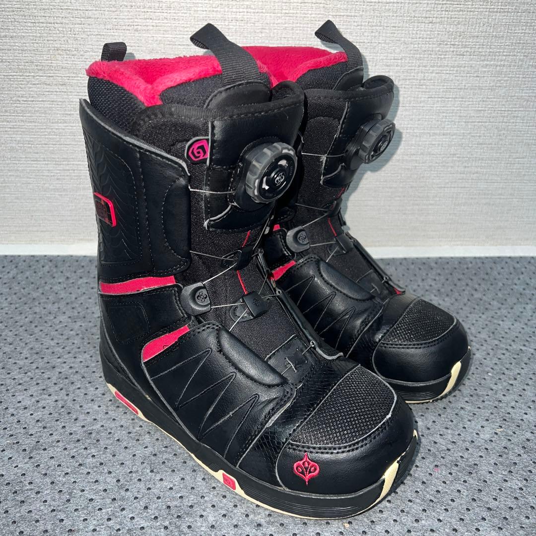 7-8回着用レディース23cm SALOMON PEARL BOAブーツ