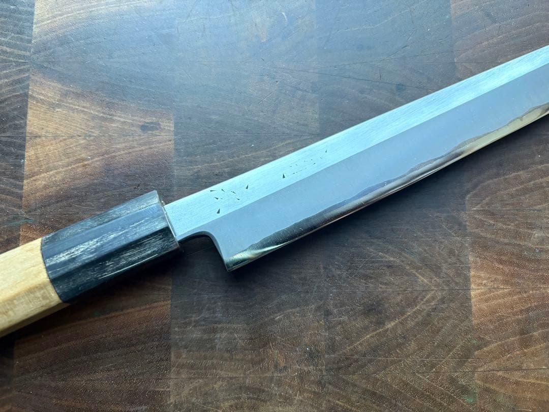 京都　有次　霞　柳刃　270mm 9寸　包丁　白鋼　和包丁　打刃物　刺身