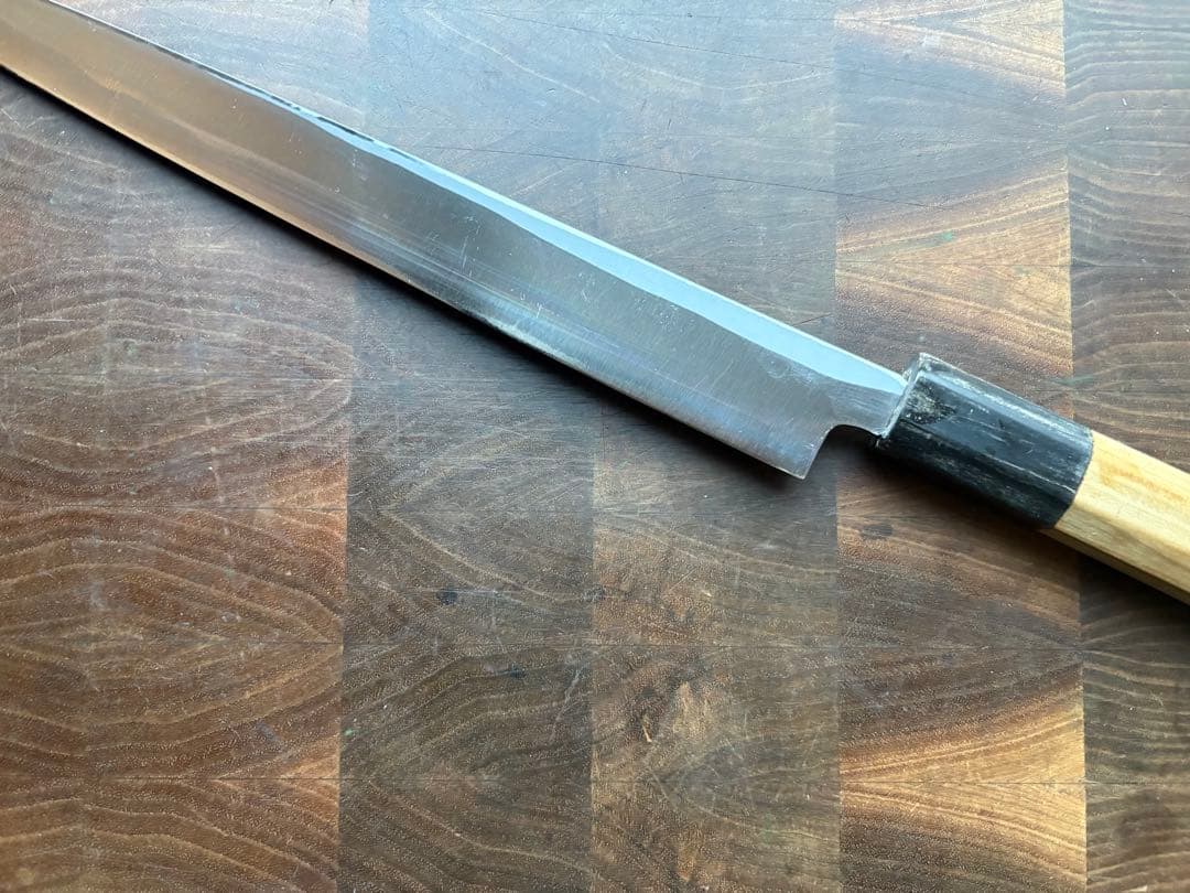 京都　有次　霞　柳刃　270mm 9寸　包丁　白鋼　和包丁　打刃物　刺身