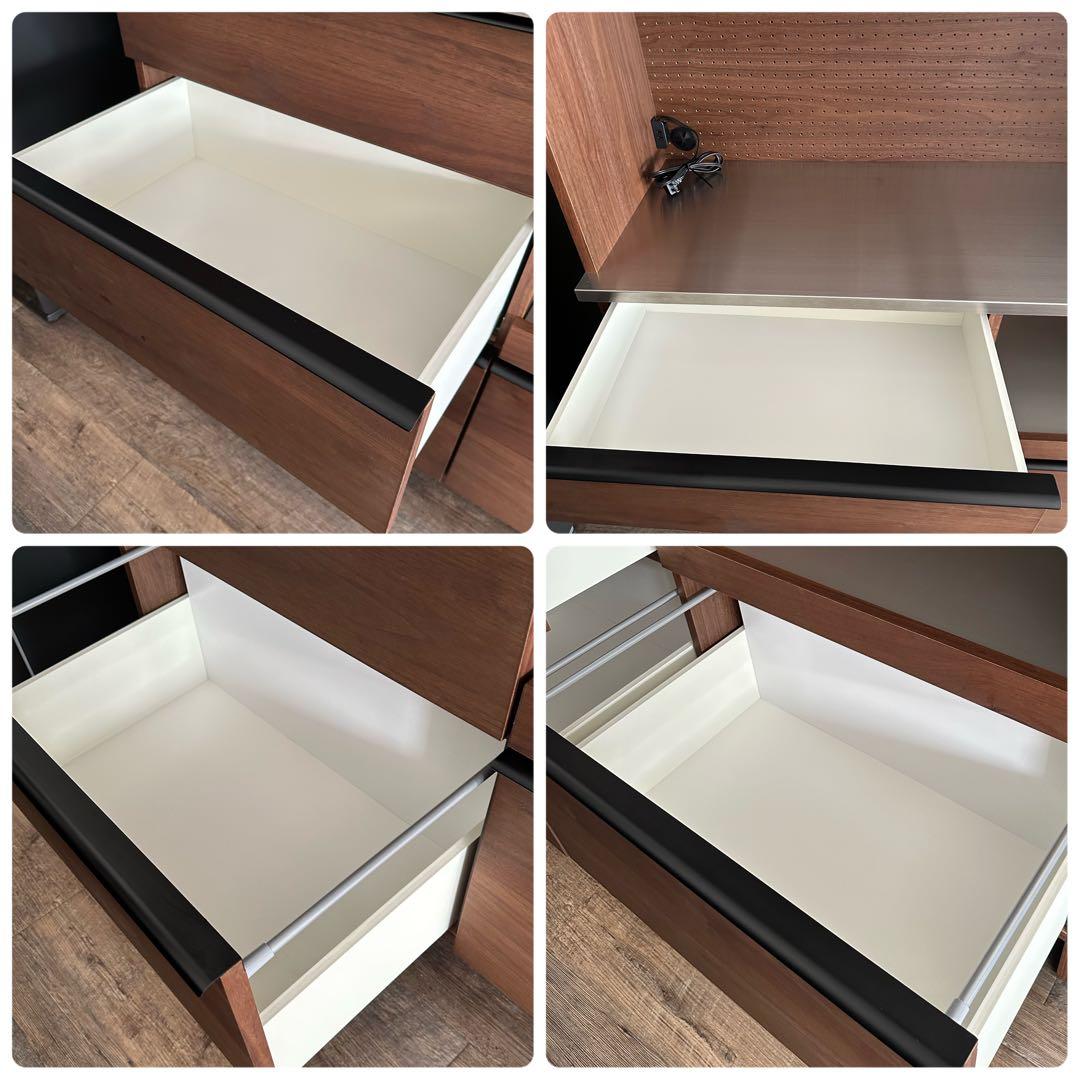 美品　CRASH GATE キッチンボード 140cm レンジ台 食器棚収納