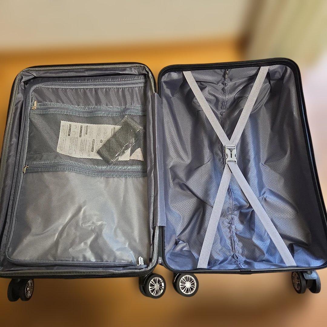 [VARNIC] スーツケース キャリーケース キャリーバッグ Mサイズ ブルー