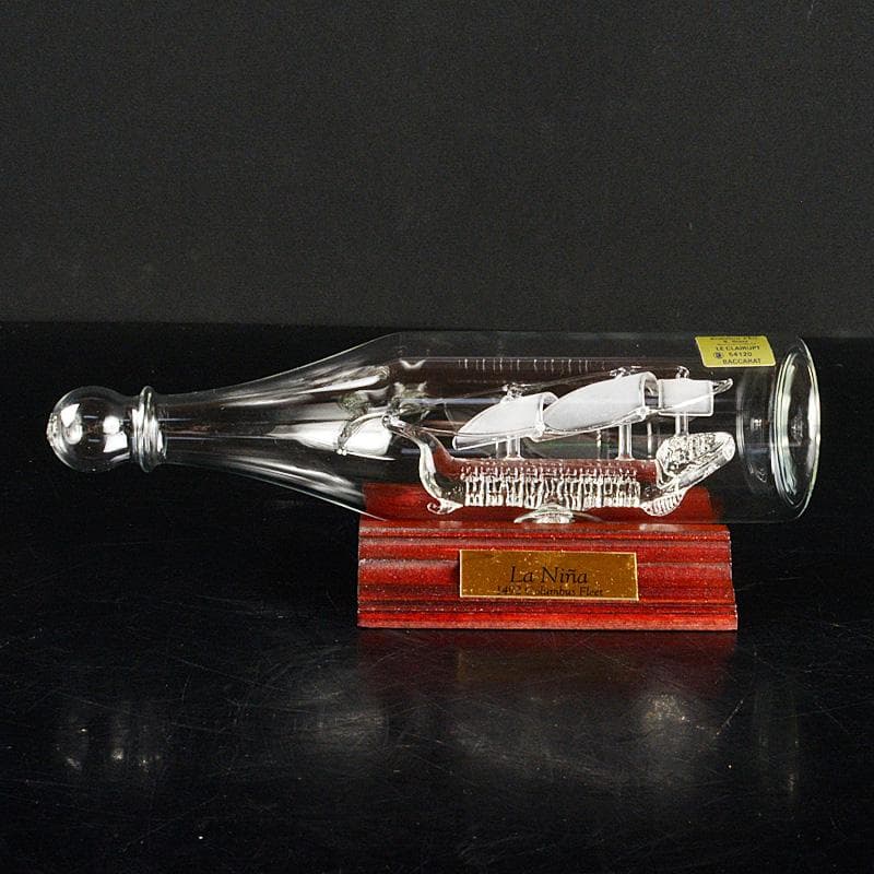 Baccarat　バカラ　ボトルシップ　コロンブスフリート　V　R7021