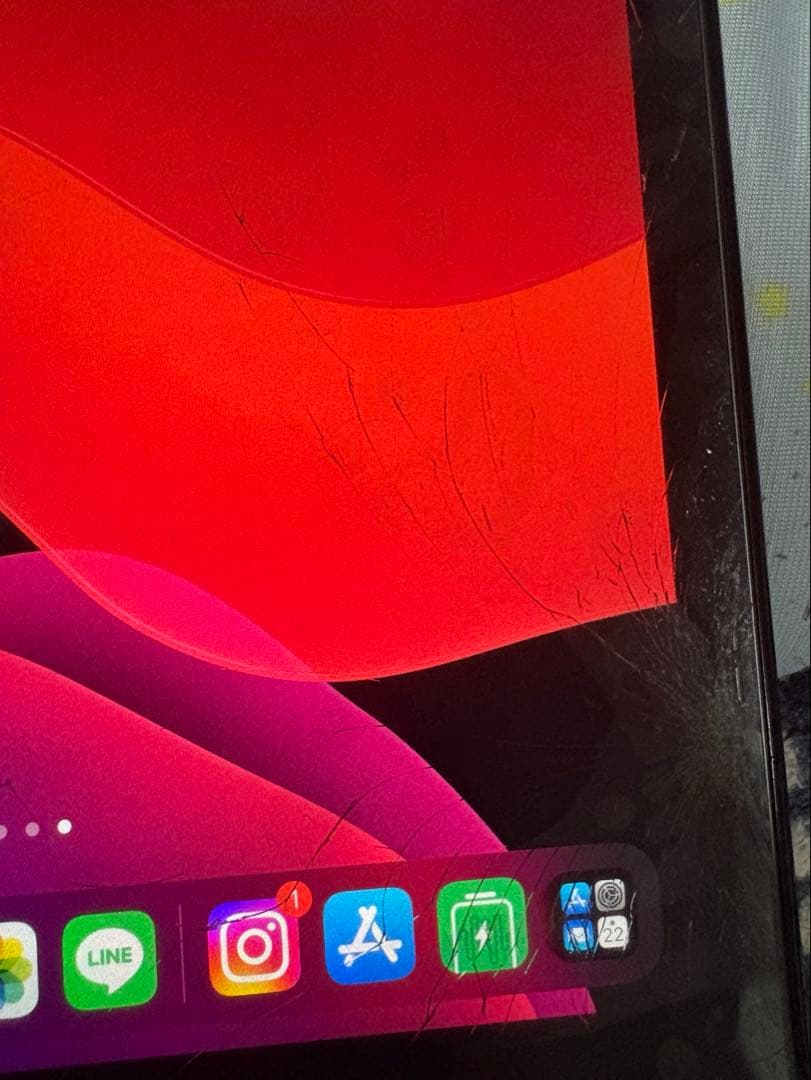 iPad 本体 ひび割れあり 日本語設定