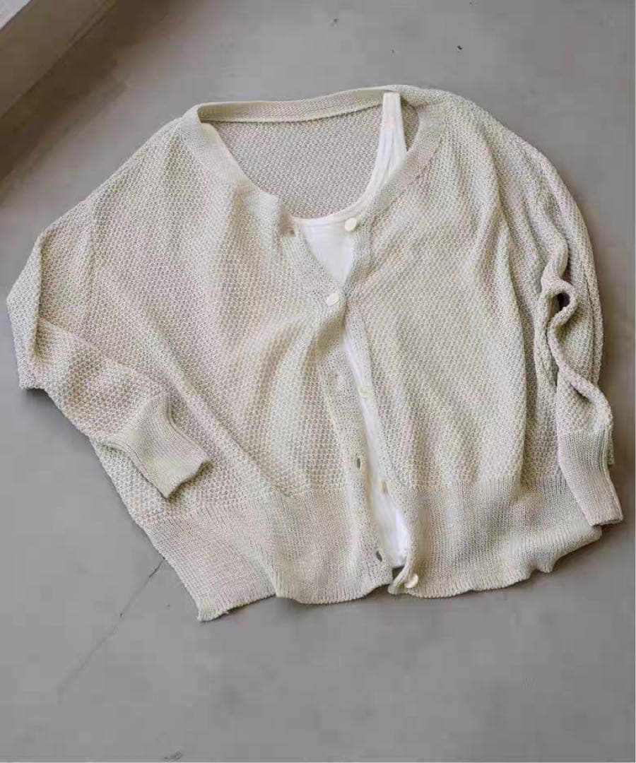 FRAMeWORK カノコ 2WAY Back開きカーディガ