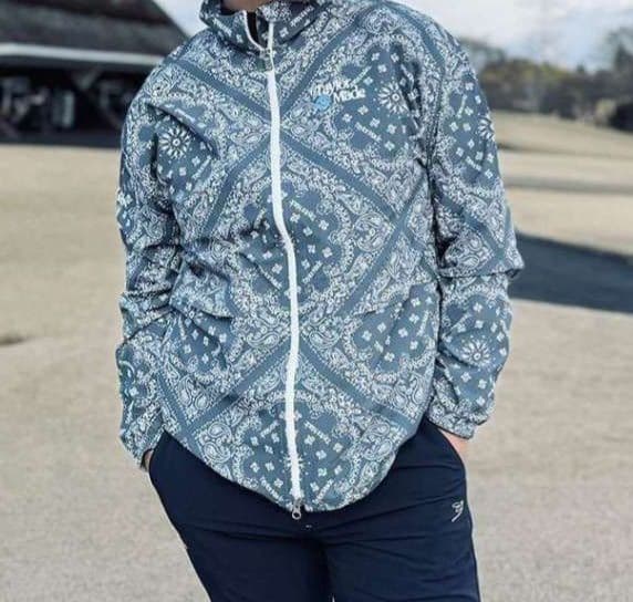 TaylorMade×Kuchibue Golf ダブルバンダナブルゾン グレー