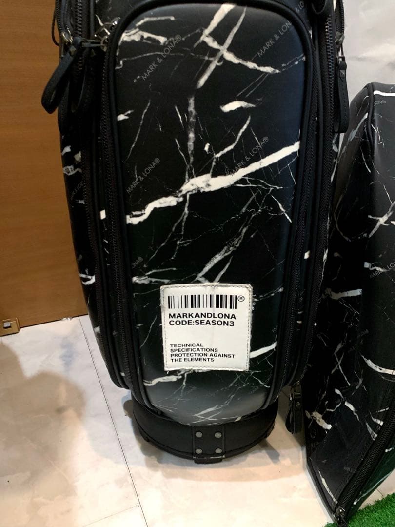 希少　即完売　マークアンドロナ　mark&lona キャディバッグ　大理石柄