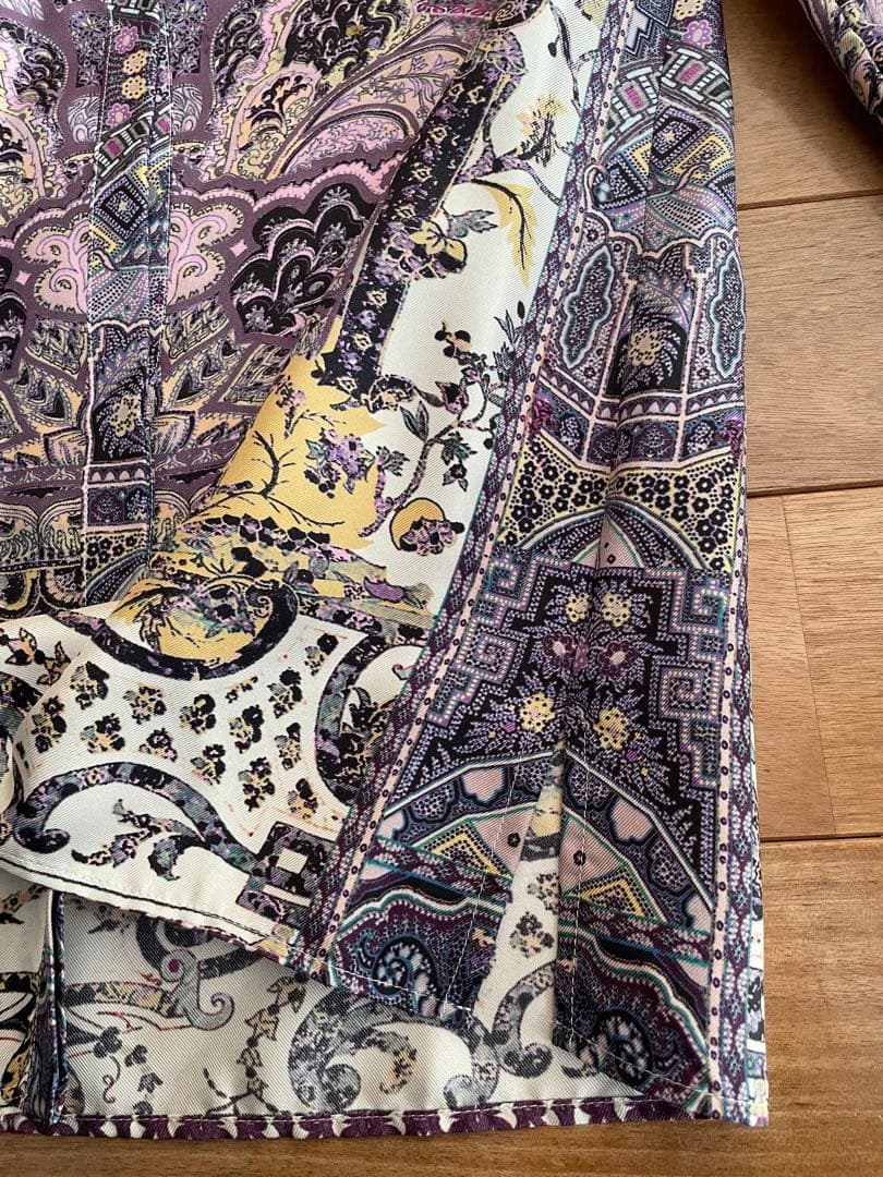 美品ETROエトロ　シルク100%ブラウス　ペイズリー柄★ドライクリーニング済み