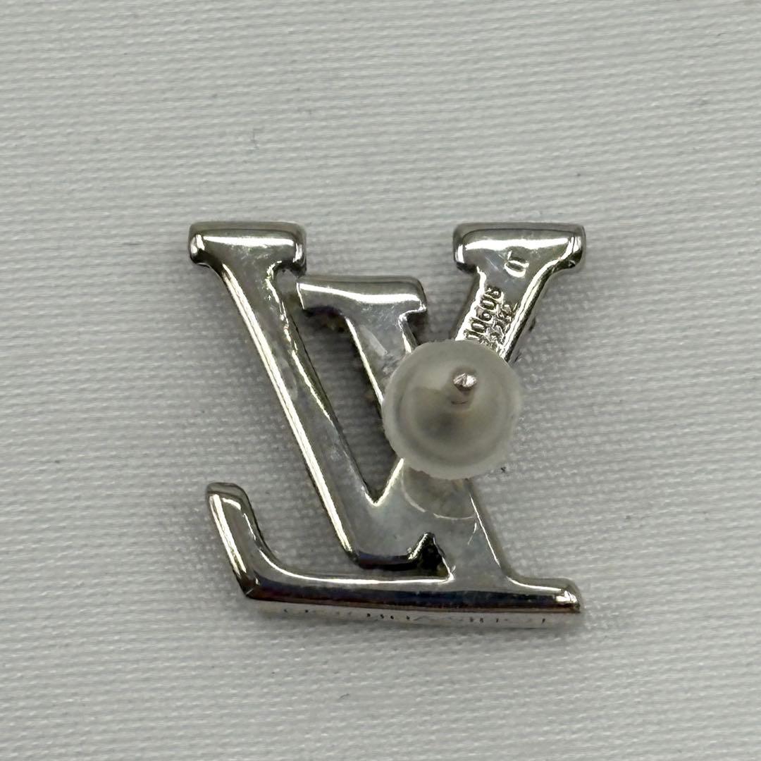 LOUIS VUITTON LV アイコニック ピアス ストーン ロゴ 片耳