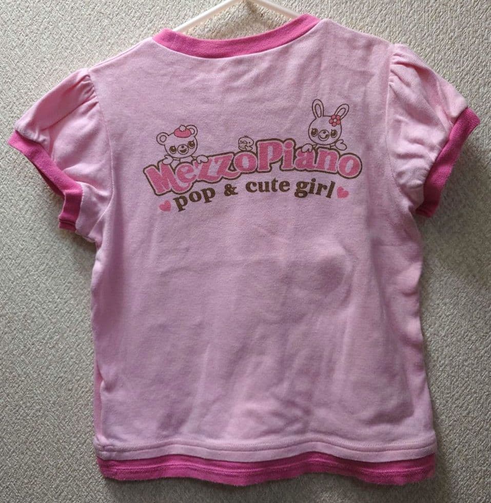 平成レトロ　mezzo piano メゾピアノTシャツ 120サイズ