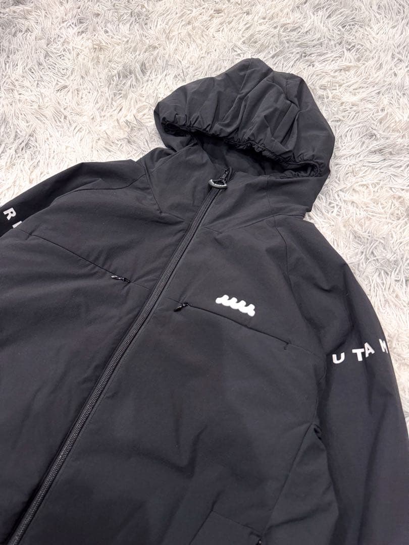 muta MARINE パディング フーディーブルゾン ブラック