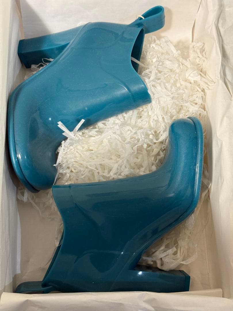 BOTTEGA VENETA rubber ankle boots ブルー 28