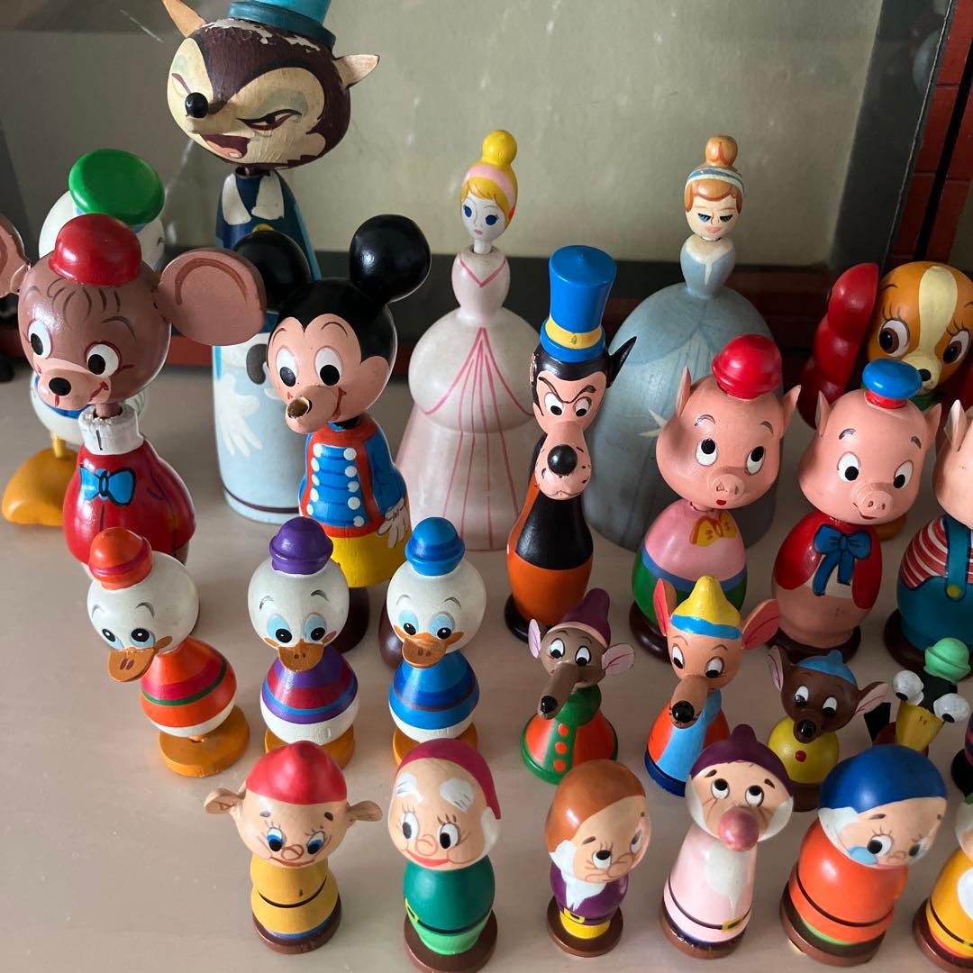 ディズニー　まんがこけし　収納ケース　昭和レトロ　ビンテージ