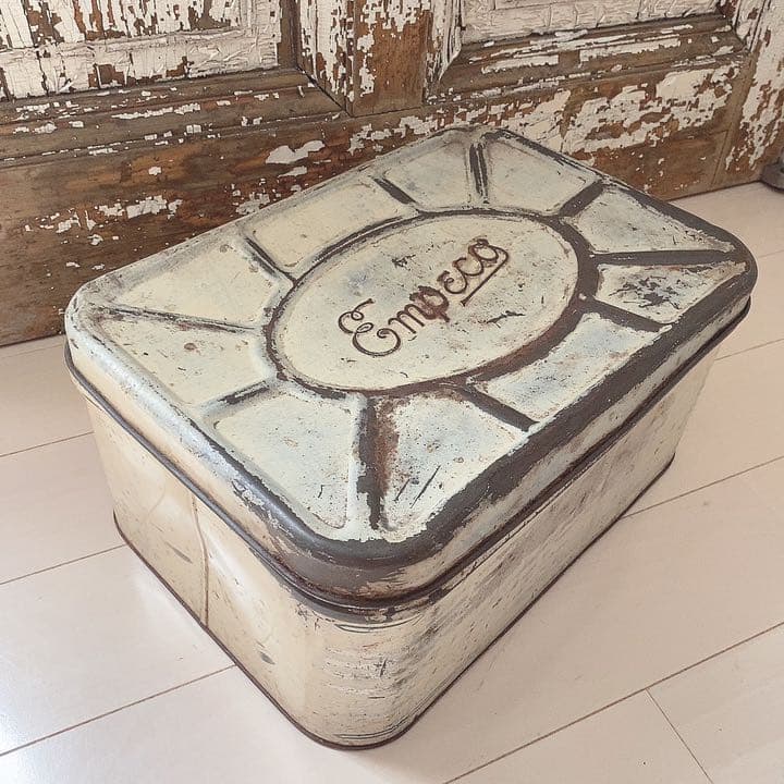 アンティーク＊　EMPECO ティン缶　TIN ケース ボックス　ブレッド缶